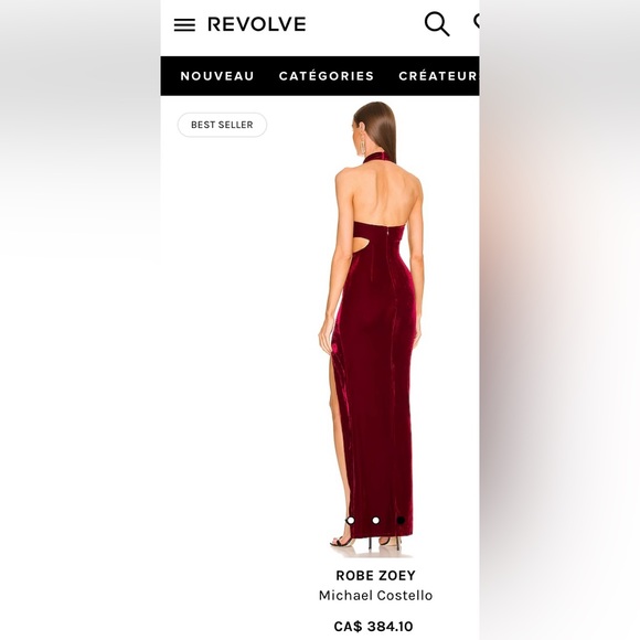 COPY - Michael Costello Best seller M Burgundy true size - Picture 2 of 4